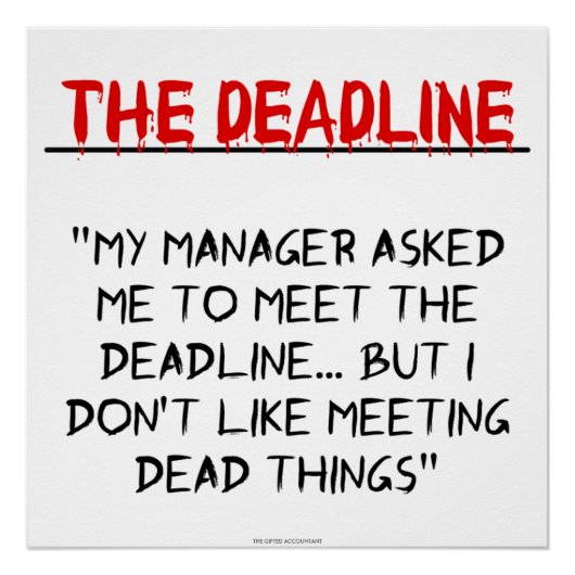 "De termijn" Perfect Poster (Voorkant)