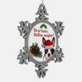De Terrier Ornament Naughty Boston (Links)