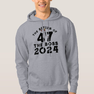 DE TERUGKEER VAN DE BAAS TRUMP 2024 HOODIE