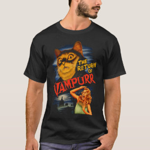 De terugkeer van de funny Cat van Vampurr T-shirt