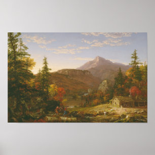 De terugkeer van de jager (1845) - Thomas Cole Poster