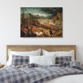 De terugkeer van de kudde 1565 canvas afdruk (Insitu (Slaapkamer))