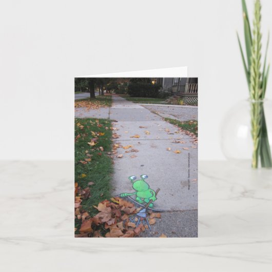 De terugkeer van de Lazy Leaf-Raker Kaart (Voorkant)