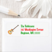 De terugkeeradresetiket van Kerstmis van Rockin Etiket (Insitu)