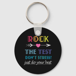 De Test-grappige School Student Teacher Day Sleutelhanger
