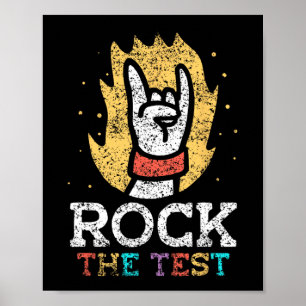 De test leraar score testen examen testdag poster