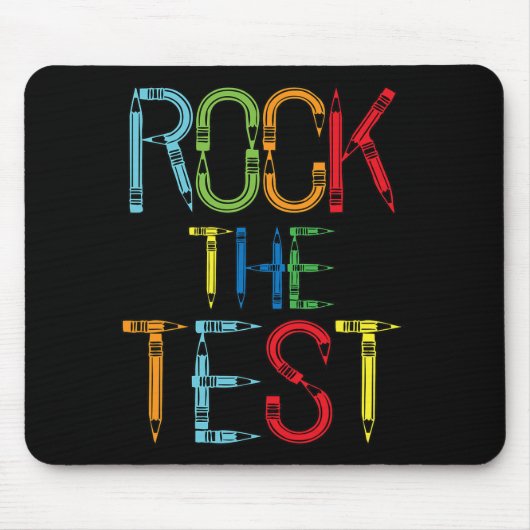 De Test Leraar Test Dag Grappige Testdag Leraar Muismat (Voorkant)