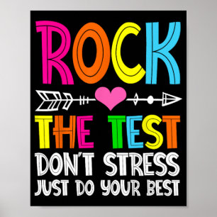 De Test Leraar Test Dag Testen Dag Grappige Leraar Poster