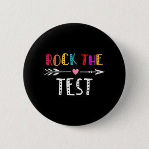De Test Leraar Test Dag Testen Dag Grappige Leraar Ronde Button 5,7 Cm
