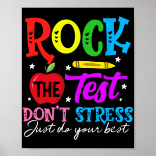 De test moet niet alleen je beste leraar stressen poster