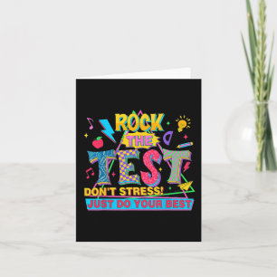 De test niet stress doe gewoon je beste grappige t kaart