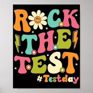 De Test Retro Groovy Docent Test Dag Testen Dag Poster