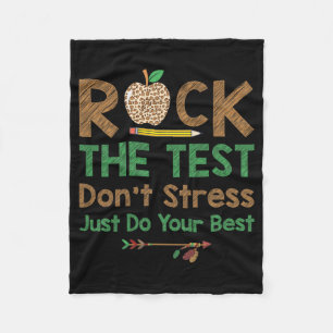 De test stress niet alleen doen best grappig leraa fleece deken