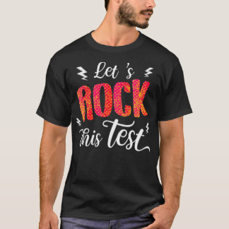 De testdag is de testdag van de leraar.  t-shirt
