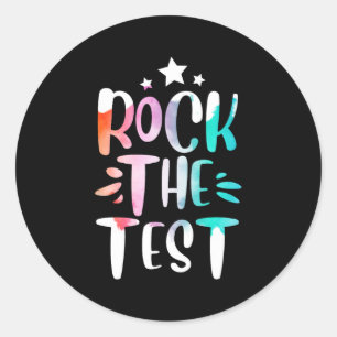 De testdag Motivatie leraar student Ronde Sticker