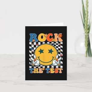 De testdag Retro Groovy leraar student Kaart