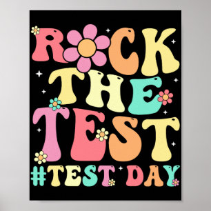 De testdag Retro Motivatie Teacher St Poster