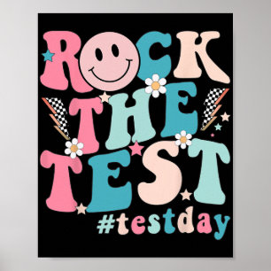 De testdag Retro Motivatie Teacher St Poster