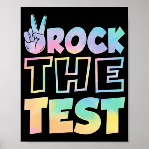 De testdag Retro Motivatie Teacher St Poster
