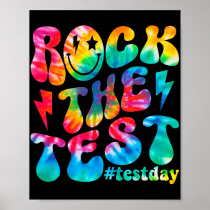 De testdag Retro Motivatie Teacher St Poster