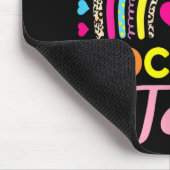 De testdag Teacher Testing Day Rainbow Leop Muismat (Hoek)