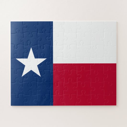 De Texaanse Lone Star State Vlag van Texas Legpuzzel (Horizontaal)