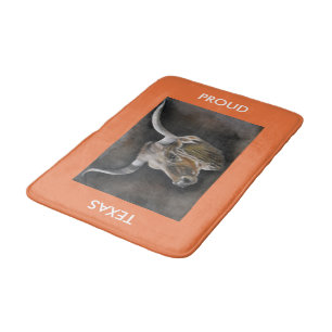 De Texas Longhorn Badmat