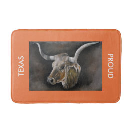 De Texas Longhorn Badmat