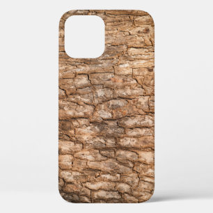 De textuur van de boomschors, natuurlijke houten a iPhone 12 hoesje