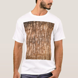 De textuur van de boomschors, natuurlijke houten a t-shirt
