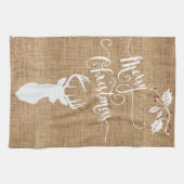 De Textuur van de overlapping Kerst van de Merry m Theedoek (Horizontaal)