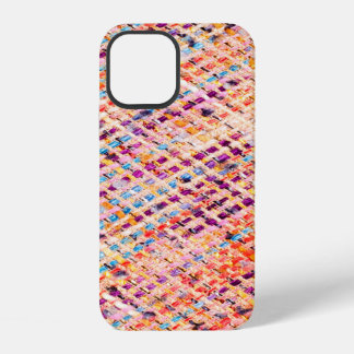 De textuur van de stof weeft een grote draad iPhone 12 hoesje