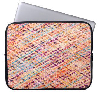 De textuur van de stof weeft een grote draad laptop sleeve