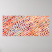 De textuur van de stof weeft een grote draad poster (Voorkant)