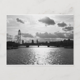 De Thames en de mono in Londen Briefkaart