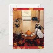 De Thanksgiving van de hond Feestdagenkaart (Voorkant / Achterkant)
