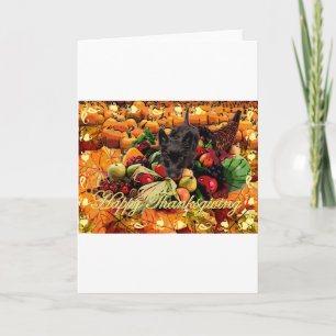 De Thanksgiving van Scottie Feestdagen Kaart