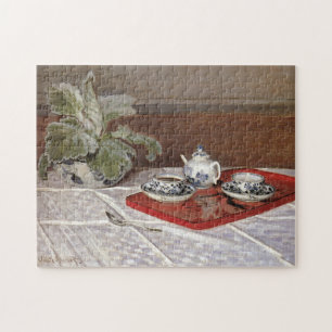 De thea stelt een monet Fine Art in Legpuzzel