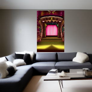 De theaterscène   AI Art Poster