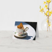 De Thee van de vlinder Kaart (Gele Bloem)