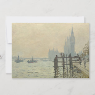 De Theems onder Westminster van Claude Monet