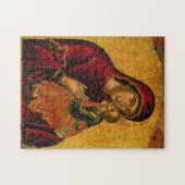 De Theotokos en het Christuskind-icoon Legpuzzel (Horizontaal)