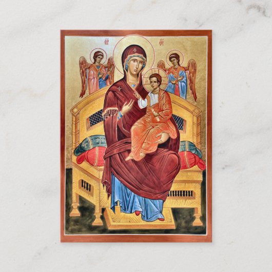 De Theotokos Pantanassa Orthodoxe Kaart Plaatskaartje (Voorkant)