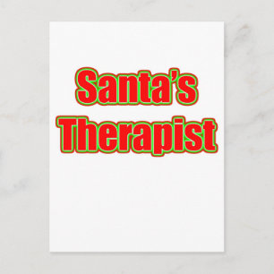 De therapeut van de kerstman feestdagenkaart