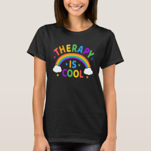 De therapie is kool! Stigma Mental Health Awa beëi T-shirt