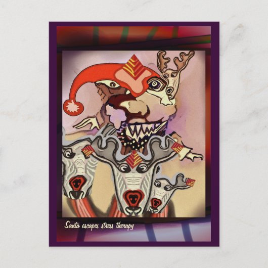 De therapie van de de vluchtspanning van de feestdagenkaart (Voorkant)