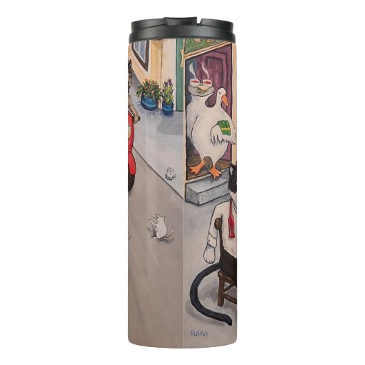 De thermische beker van het Paris Cafe (Achterkant)