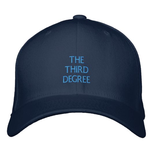 De Third Degree Baseballpet Geborduurde Pet (Voorkant)