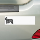 De Thoroughbred Bumpersticker (Op auto)