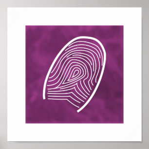 DE THUMBPRINT - poster/druk Poster